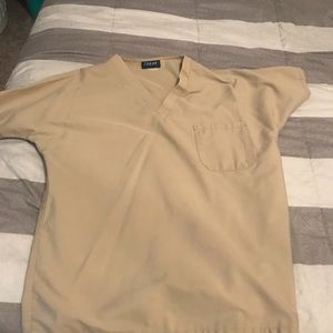 Tan scrub top